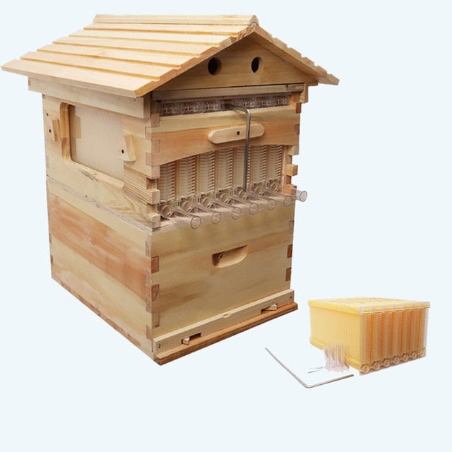 Self-Flowing Honey Bee Hive Box